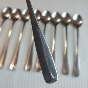 Lot of 9 Vintage Northland Post Road Stainless Flatware Tea spoons Korea